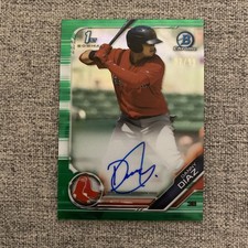 2019 Bowman Chrome Prospects Green Refractor 2/99 Danny Diaz #CPA-DD Auto