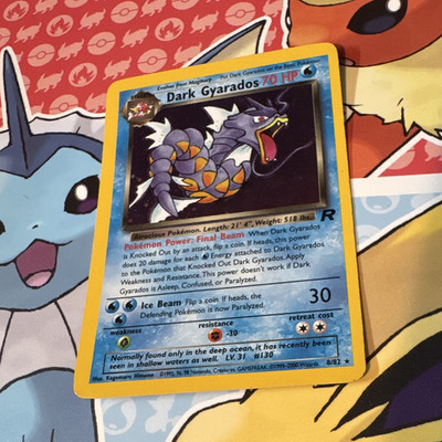 Pokemon TCG Dark Gyarados 8/82 Team Rocket Holo Rare EN 1999 70 HP