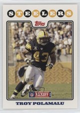 2008 Topps Kickoff Troy Polamalu #109 HOF 1m8f