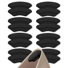 8 Pairs Heel Pads for Shoes Heel Grips Liner, Soft Heel Cushion Pads Heel Ins...