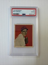 1949 Bowman Ned Garver ROOKIE Card #15  PSA 4 St. Louis Browns ￼. rookie card picture