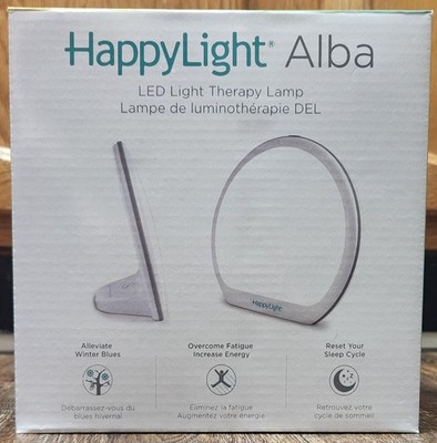 HappyLight Alba (Verilux) ~ UV-Free LED Therapy Lamp 10,000 Lux ~ NEW Open Box