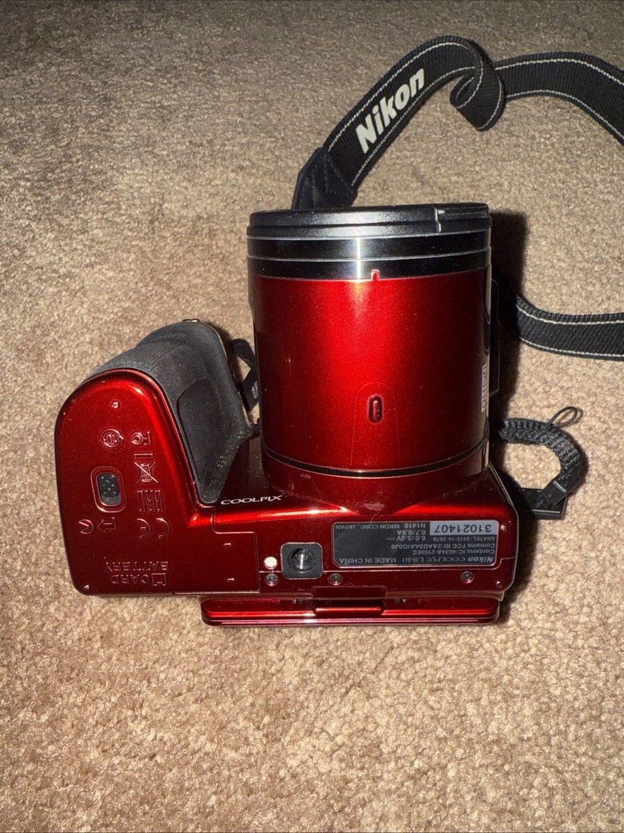 Red NIKON Coolpix L840 16.0MP Digital Camera/Video Recorder