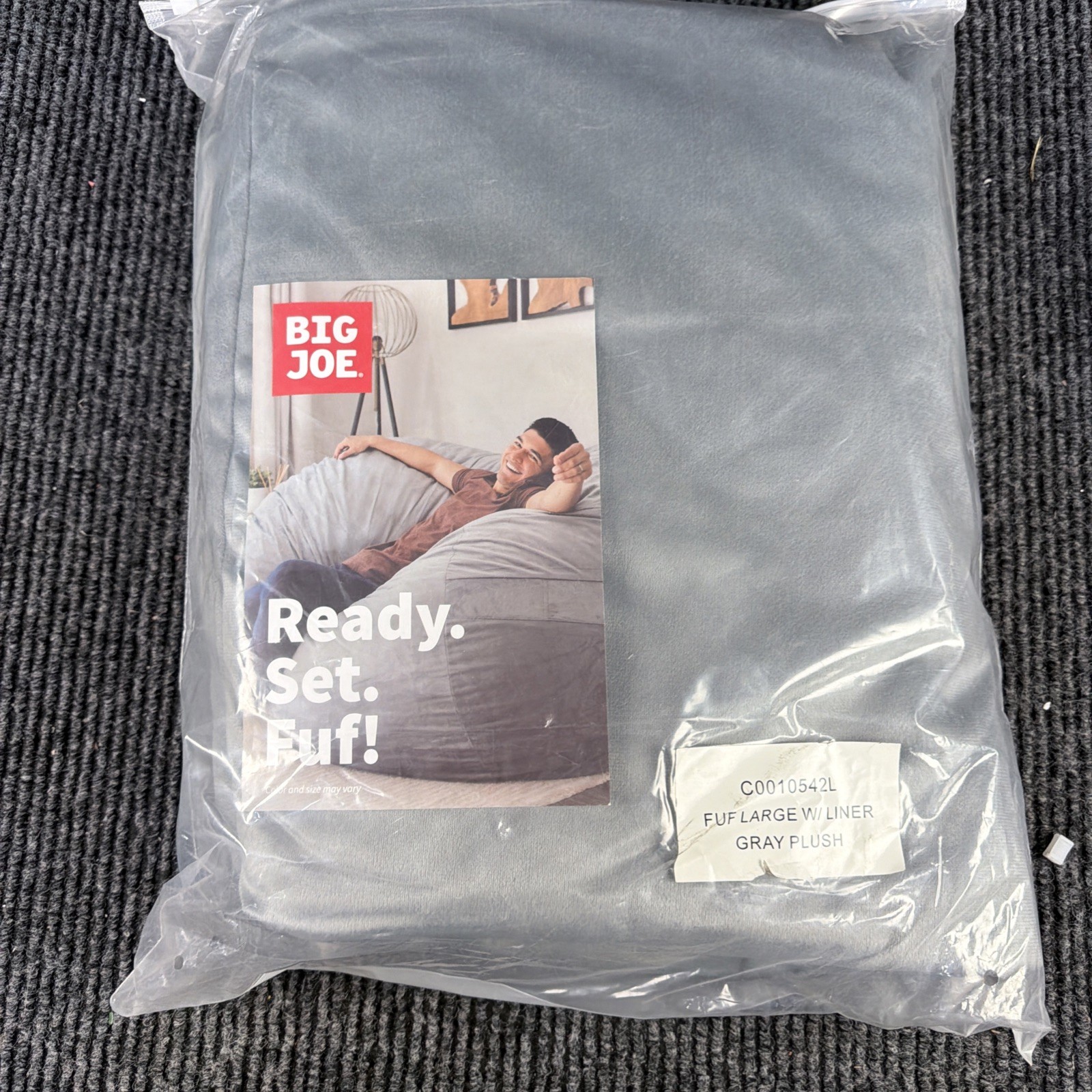 Cover C0010542l Fuf Large With Liner Gray Plush New