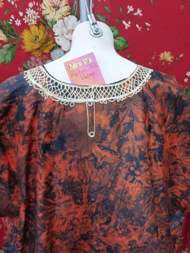 1970's Tye Dye Kaftan One Size - Picture 6 of 6