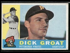 1960 Topps - Dick Groat #258 ~ VG ~