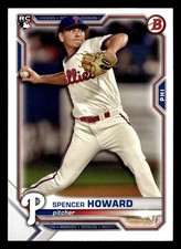 Spencer Howard 2021 Bowman #16 Philadelphia Phillies ROOKIE Buy10get5FREE