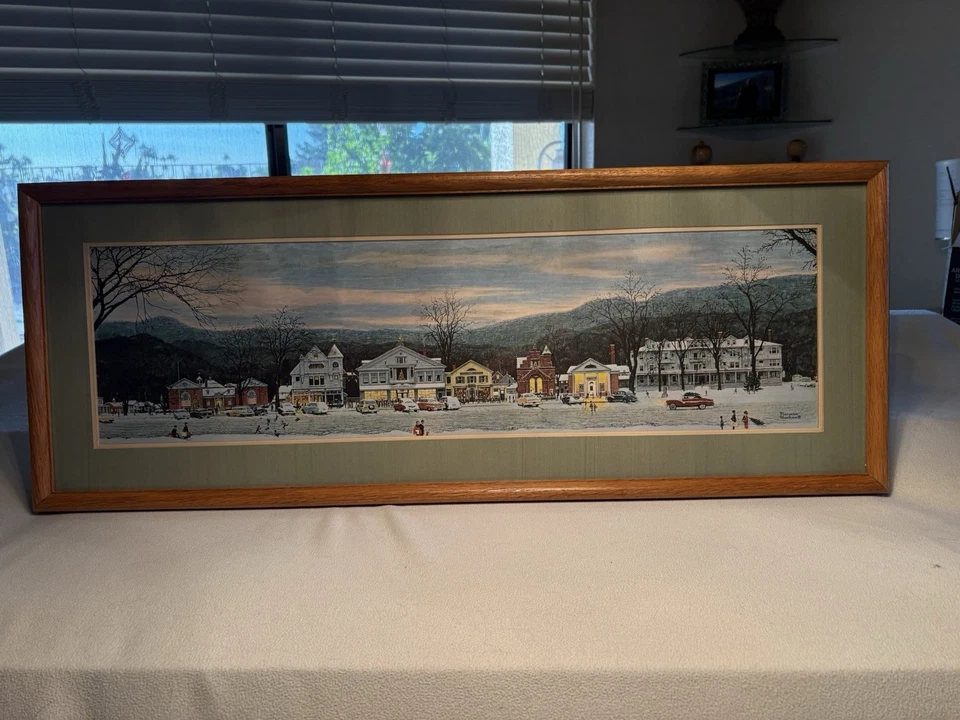 Norman Rockwell Home For Christmas impresión mate/enmarcado y biografía de impresión Foto 2 de 4