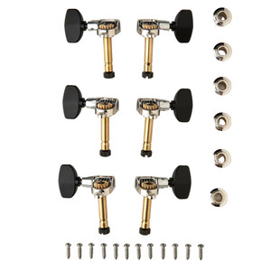 PRS Phase III Locking Tuners Black Wing Button Collar Set of Six