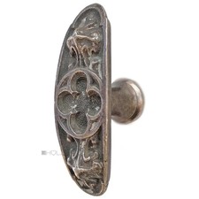 Antique Oval Window Handle Gothic Old 85/38