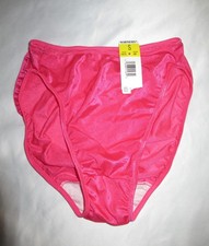 Vintage Warners nylon stretch sheer pink shiny Panties size S brief 1990s NWT