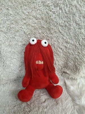 Kidrobot Don t Hug Me I m Scared Red Guy Jumbo Plush Shake Action  14.5''