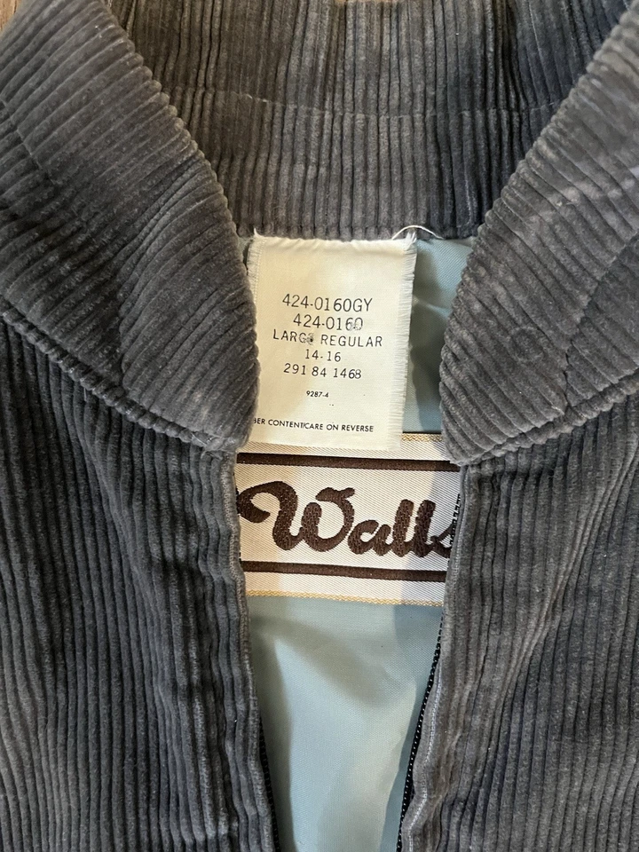 Chaqueta de pana vintage para niños talla L 14-16 Wall’s con puños a presión + bolsillos Foto 3 de 4