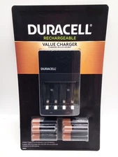 DURACELL Rechargeable Charger With 6 AA and 2 AAA NiMH Batteries