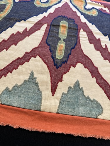 Pottery Barn Lafayette Ikat Pillow COVER Throw 24" Square Rare Vibrant Colors - Picture 7 of 18