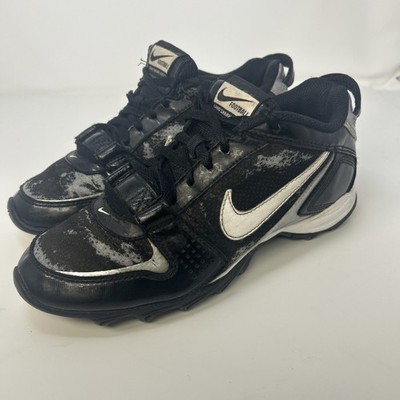 Nike Land Shark Legacy Football Cleats Men s Size 6.5 396231-011 Black White