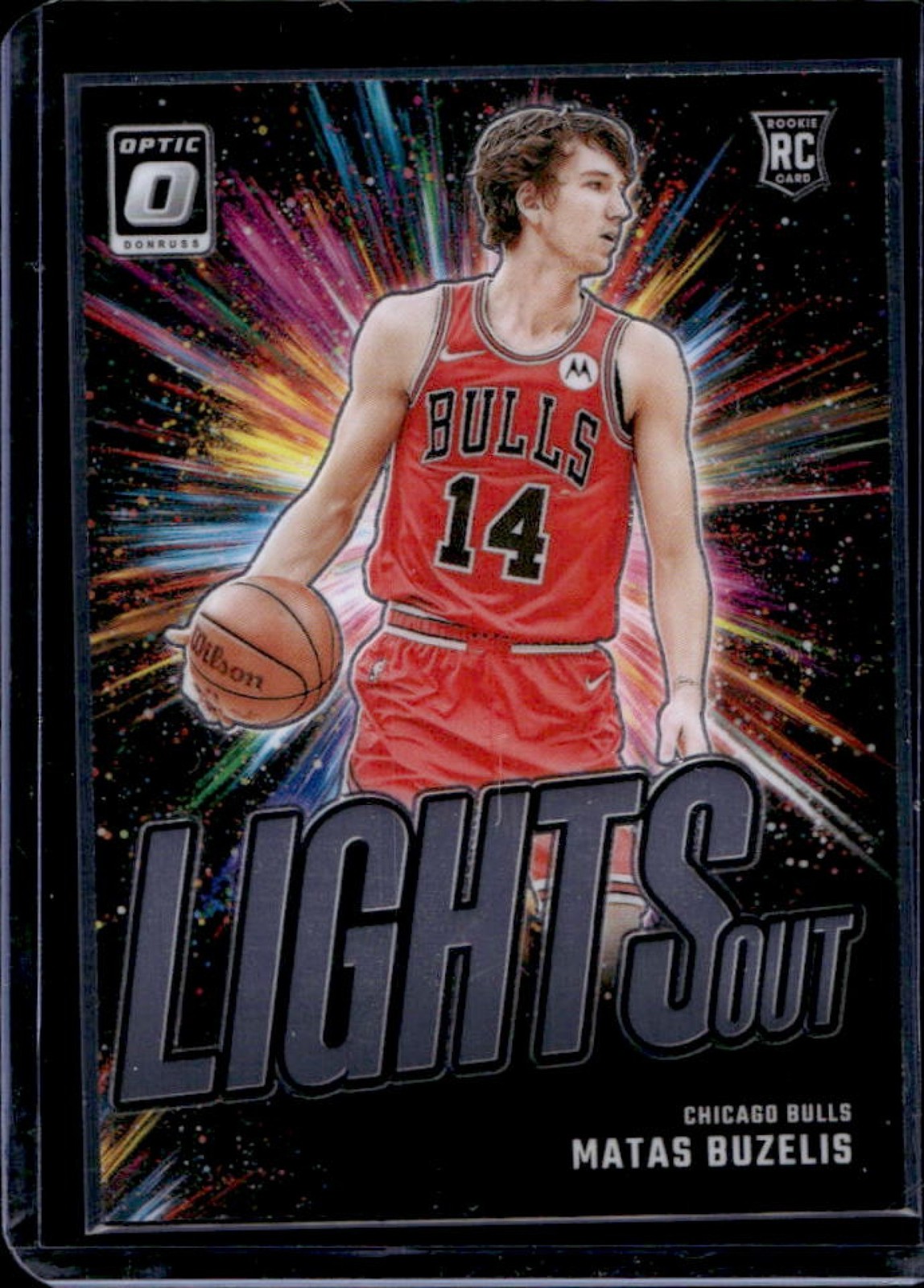 2024-25 Donruss Optic Matas Buzelis Lights Out RC Rookie #6 Bulls