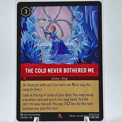 The Cold Never Bothered Me 130/204 Winterspell Uncommon Lorcana NM