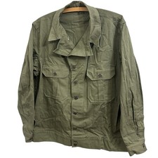 MINT WWII 1st Pattern HBT Jacket Large M37 Army Fatigue Uniform Vintage 1940s