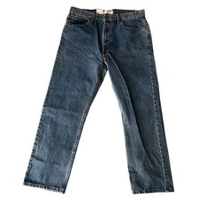 Levi Strauss Signature Straight Regular Fit Denim Vintage Jeans Men's 38x30