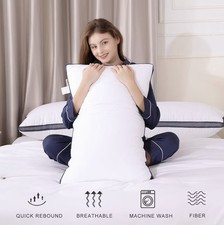 Pillows for Sleeping 2-Pack , Luxury Hotel Pillows Queen Size Set of 2,Bed Pill