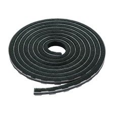 Brixwell Zipper Pile Weatherstrip, Gray Finish, 0.250" Pile Height, 100' Length