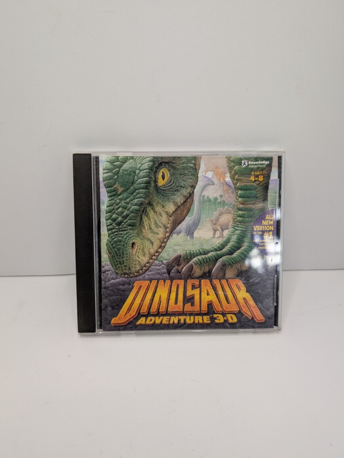 Dinosaur Adventure 3-D (PC, 1993) CD-Rom Ages 4-8 Knowledge Adventure