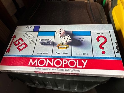 New - 1975 Monopoly No.9 Board Game Vintage New Sealed by Parker Brothers