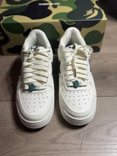 Bape White Green Croc STA Icon 1 Leather Sneakers - size 9.5 - pre owned