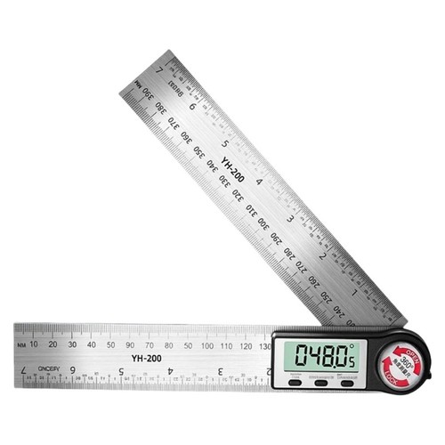 Accuracy Stainless Steel Digital Protractors For Mechanic Engineering ...