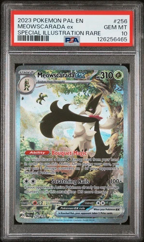 2023 Pokemon Paldea Evolved Meowscarada EX Special Illustration Rare PSA 10 #256