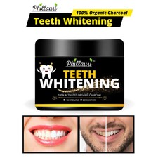 Activated Black Charcoal Teeth Whitening Tooth Powder  Teeth Whitening Powder