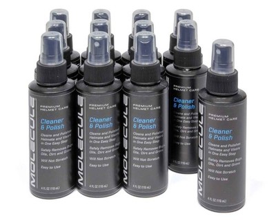 Molecule Helmet Cleaner - Cleaner and Polish - 4 oz - Set of 12 MLHCP-4-12