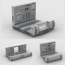 HXtoy Modular Exterior Corridor System with 4 Entrances 1147 Build Moc