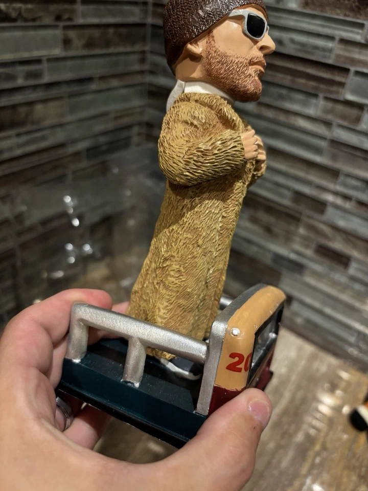 Chris Long Philadelphia Eagles Fur Coat Parade Super Bowl Bobblehead NFL - Image 4 of 4