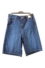 Women's Blue Denim Bermuda Shorts size 14 Marks and Spencer