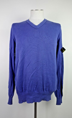 Stone Island Pullover Herren Gr L Herr Casual Vintage Italy Baumwolle Flagge