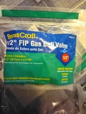 Brass Craft Gas Valve 1/2" OD x 1/2" FIP PSSD-41