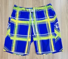 Volcom Boardies 4-Way Stretch Board Shorts Mens Sz 32, Side Zipper Pocket, Logo