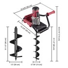 Yescom 1500W Electric Post Hole Digger 6" 12" Earth Auger Drill Bit Powerhead — photo 2