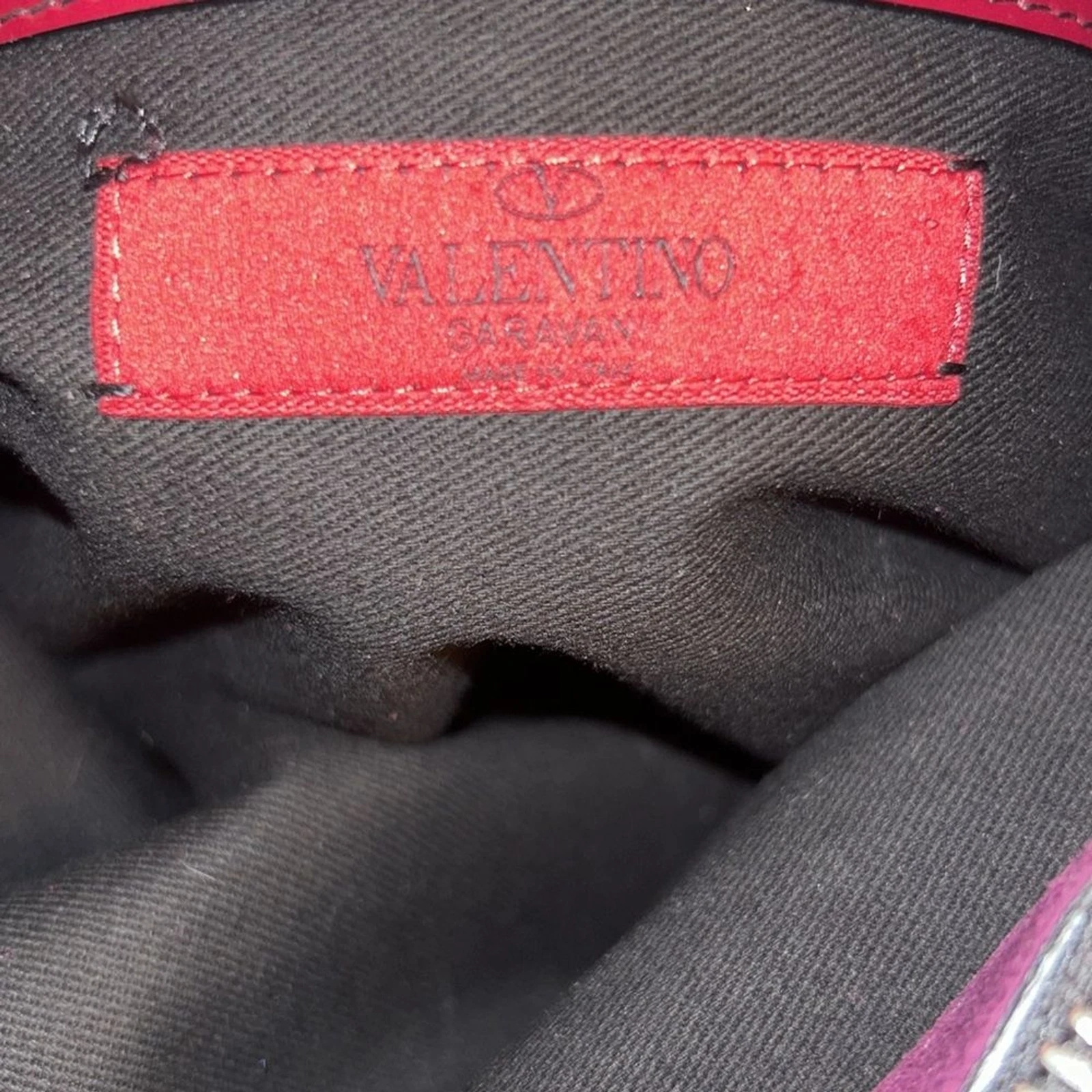 Borsa a tracolla Hobo Valentino Garavani marrone patente in pelle NUOVA