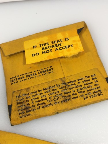 Lot of 6 Kodak Wratten Gelatin Filter #15G #85 #1A #8 2"x2" 4 Are Sealed - Picture 7 of 7