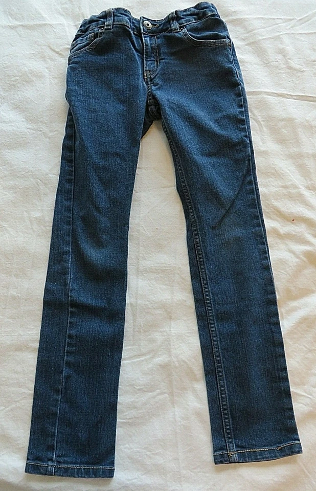 Crazy 8 Girls Jeans & Top Set Skinny Adj Waist Jeans Long Sleeve Tee 8  #8589 - Image 3 of 4