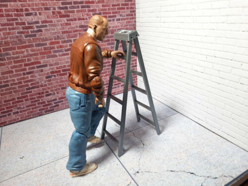 Scala a gradini modello oggetto di scena 1/10 scal shop garage display diorama accessorio casa delle bambole - Foto 6 di 9