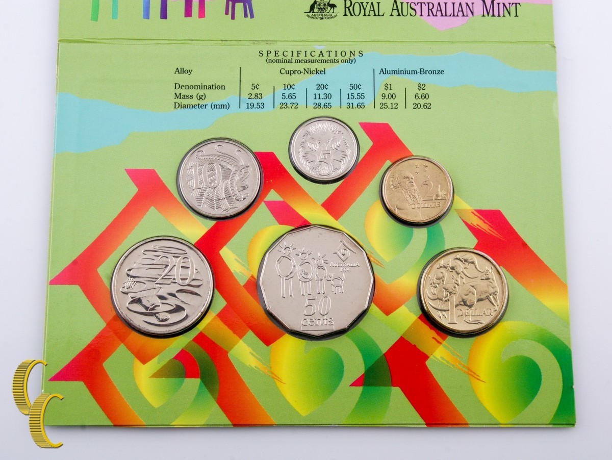 1994 Australia (BU) Brilliant Uncirculated Condition 6 Piece Coin