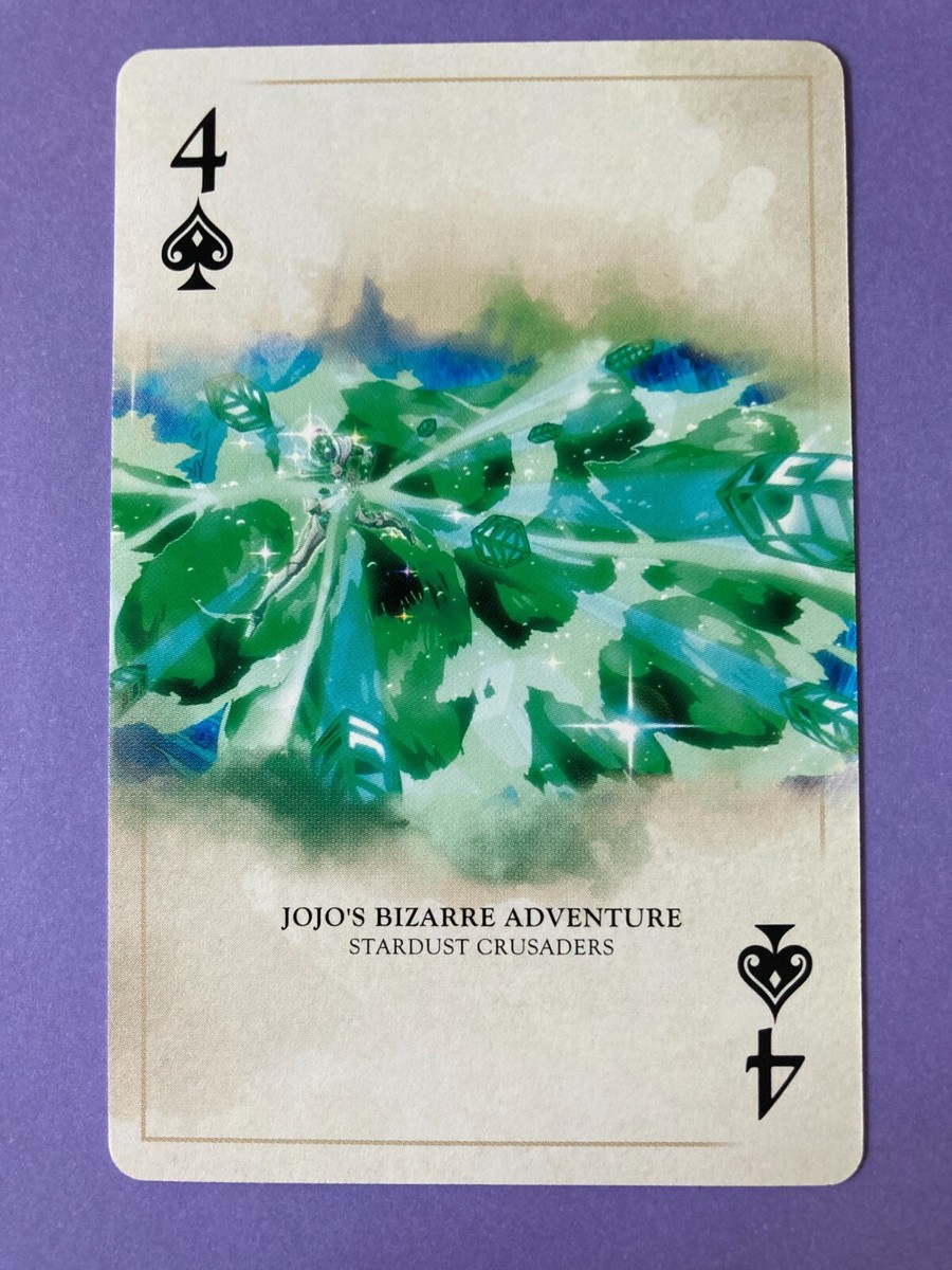 Jotaro Kujo Spade 4 JoJo's Bizarre Adventure Playing Card Trump
