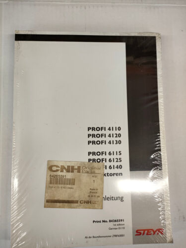 Orginalverpackte Case/CNH Betriebsanleitung Profi 4110,4120,4130,6115,6125,6140 - Bild 1 von 3