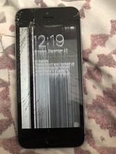 Black Iphone 5 At t damaged For Parts 
