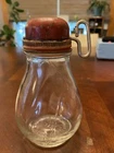 Vintage Nut Grinder Chopper Glass Federal 5110 Red Top Primitive Decor