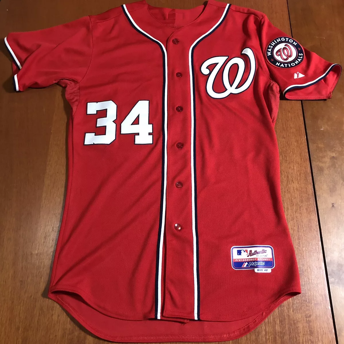 Majestic Authentic Bryce Harper Washington Nationals MLB Jersey